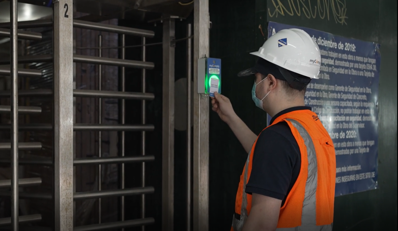 myComply Smart Badges to track construction orientations