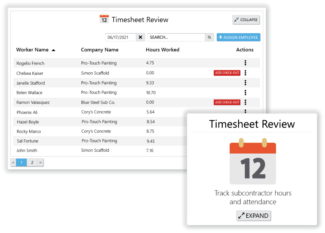 screenshot of mycomply for enhancing construction productivity