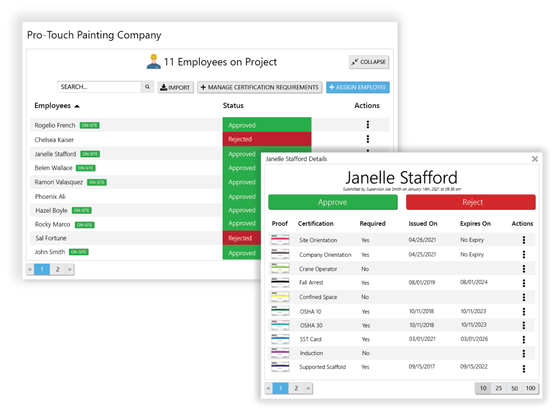 Worker-Qualification-Tracking enhancing visibility with training matrices screenshot