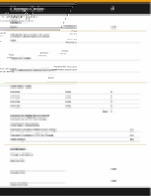 cost-plus change order template
