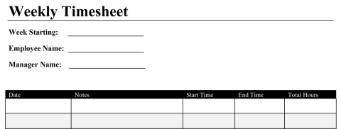 Free Construction Timesheet Templates (Excel, PDF, Word)