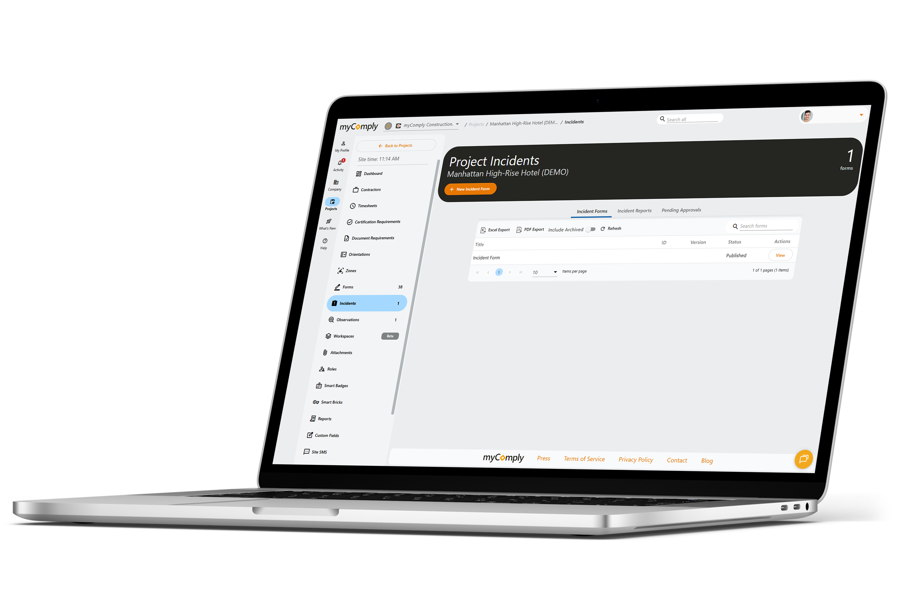 manage orientations on projects pro